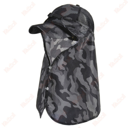 casual button camouflage summer hats